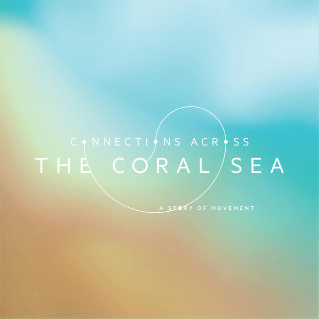 Connections Across the Coral Sea exhibition logo design